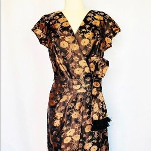 Vintage style fall cocktail dress